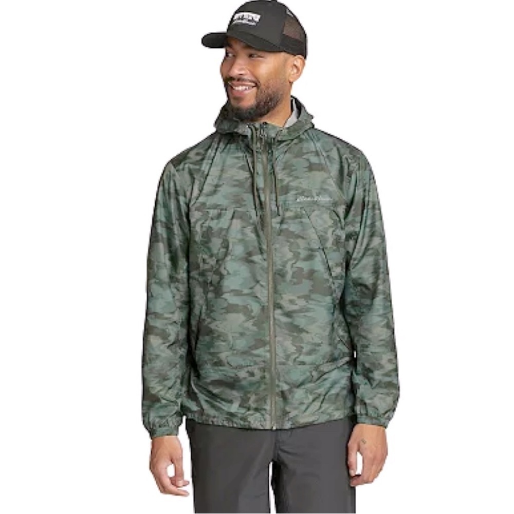 EDDIE BAUER 100% polyester windbreaker /rain jacket